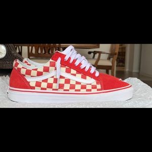 Red Checkered Vans